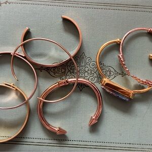 HUGE LOT OF KINSLEY ARMELLE AND MADEWELL BRACELETS CUFFS